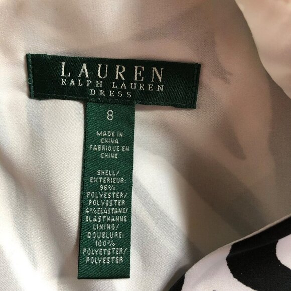 LAUREN RALPH LAUREN‎ SURPLICE SHEATH DRESS SIZE 8 - Picture 5 of 5